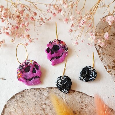 Flower Skulls, FC L Pendientes