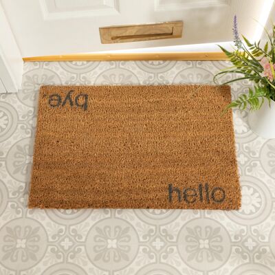 Hello, Bye Grey Doormat