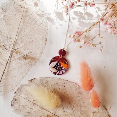 Autumn Floral , 18 inch Necklace