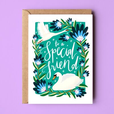 Tarjeta de saludos de amigo especial