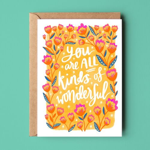 All Kinds of Wonderful Greetings Card