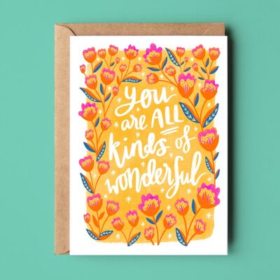 All Kinds of Wonderful Greetings Card