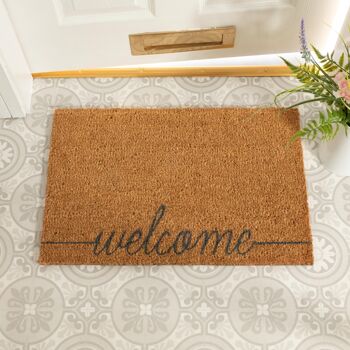 Paillasson Welcome Scribble Grey 1