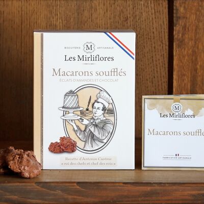 Souffled macaroons - cocoa and almond biscuits 140gr