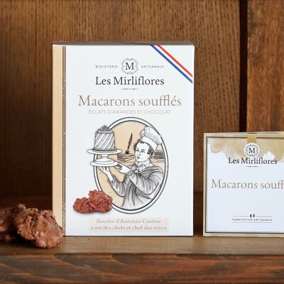 Souffled macaroons - cocoa and almond biscuits 140gr