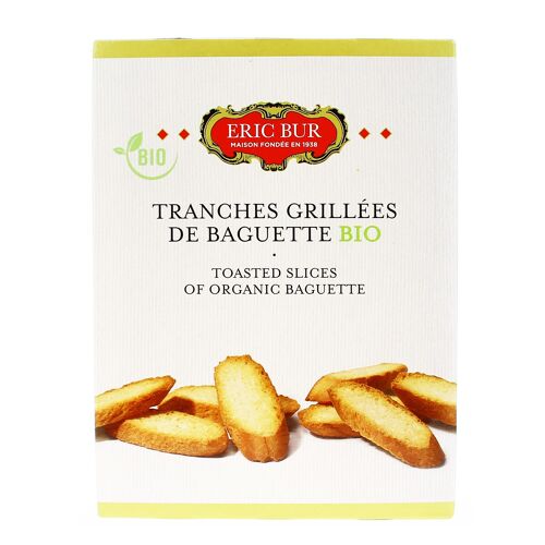 Tranche de baguette grillee bio