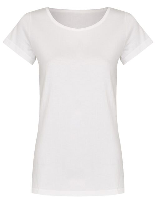Basic Bio T-Shirt Rundhals (ladies) Nr.2 GOTS (Weiss)