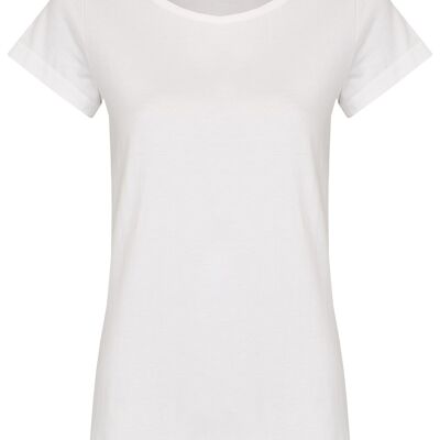 Basic Bio T-Shirt Rundhals (ladies) Nr.2 GOTS (Weiss)