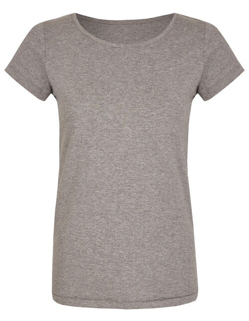 Basic Bio T-Shirt Rundhals (ladies) Nr.2 GOTS (Grau)