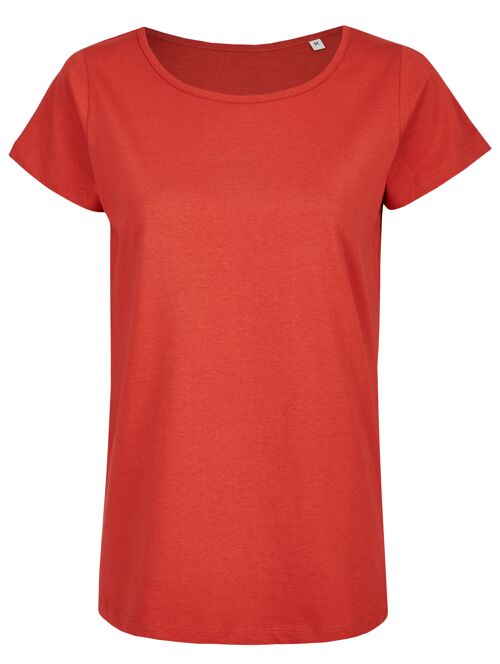 Basic Bio T-Shirt Rundhals (ladies) Nr.2 GOTS (Rot)