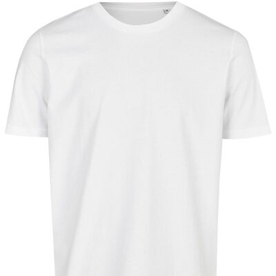Basic organic T-shirt round neck (men) Nr.3 GOTS (white)
