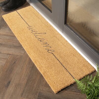 Grey Welcome Doormat