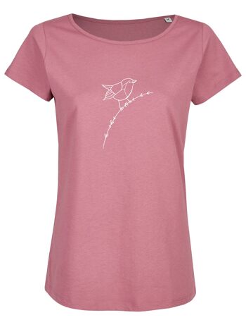 T-shirt bio basique (dames) No.2 robin (lilas)
