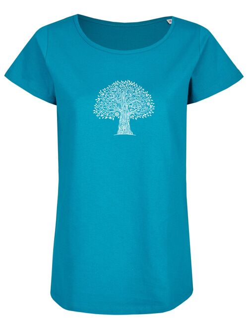 Basic Bio T-Shirt (ladies) Nr.2 tree life (Petro)