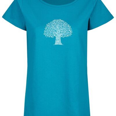 Basic Bio T-Shirt (ladies) Nr.2 tree life (Petro)