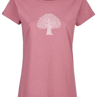 T-shirt bio basique (dames) no.2 tree life (lilas)