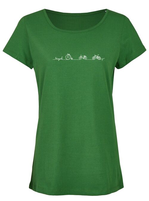 Basic Bio T-Shirt (ladies) Nr.2 bicycle line (Grün)