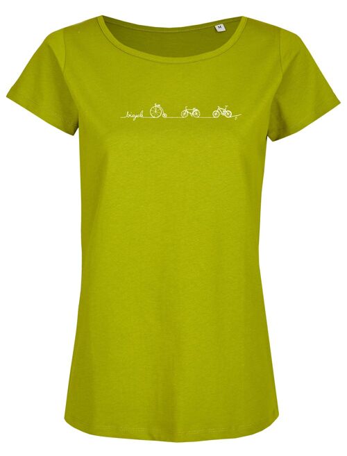 Basic Bio T-Shirt (ladies) Nr.2 bicycle line (Farngrün)