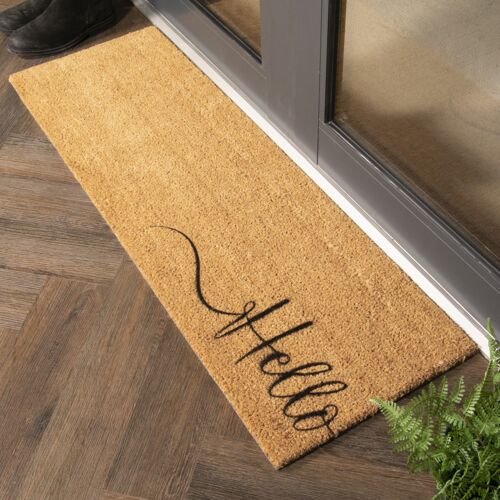 Hello Scribble Patio Doormat