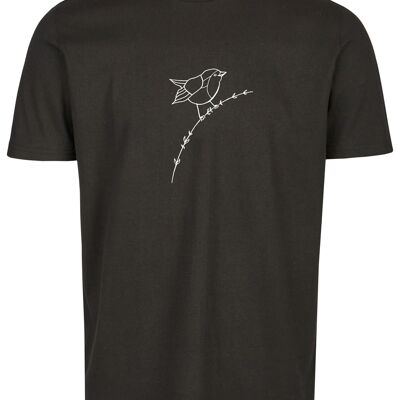Basic organic t-shirt (men) No.3 robin (black)