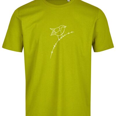 T-shirt bio basique (homme) No.3 robin (vert fougère)