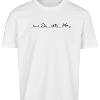 Basic Bio T-Shirt (men) Nr.3 Bicycle Line (Weiss)