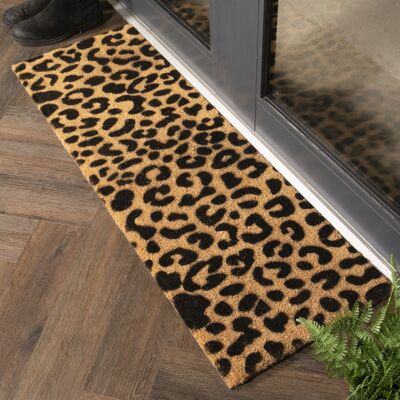 Paillasson de patio à imprimé léopard