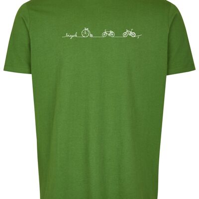 Camiseta orgánica básica (hombres) No. 3 Bicycle Line (verde)