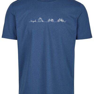 Basic Organic T-Shirt (men) No. 3 Bicycle Line (Azur)