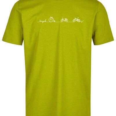 T-shirt basique bio (homme) No. 3 Bicycle Line (vert fougère)
