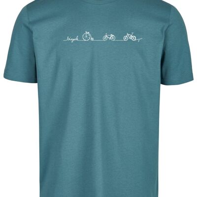 Basic Bio T-Shirt (men) Nr.3 Bicycle Line (Graugrün)