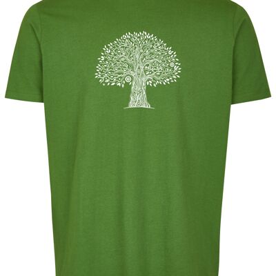 T-Shirt Bio Basic (uomo) No. 3 Tree Life (Verde)