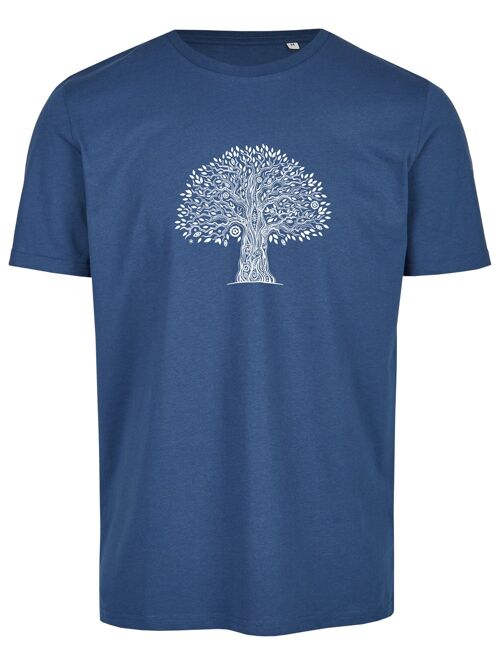 Basic Bio T-Shirt (men) Nr.3 Tree Life (Azur)