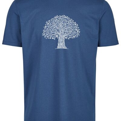 Camiseta orgánica básica (hombre) No. 3 Tree Life (Azur)