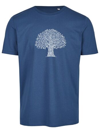 T-Shirt Bio basique (homme) No. 3 Tree Life (Azur)