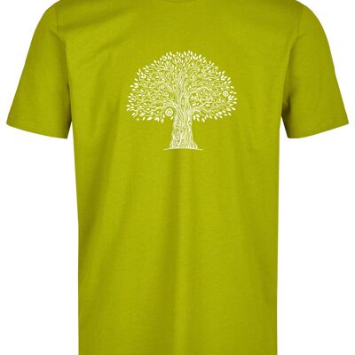 Maglietta basic organica (uomo) No. 3 Tree Life (verde felce)