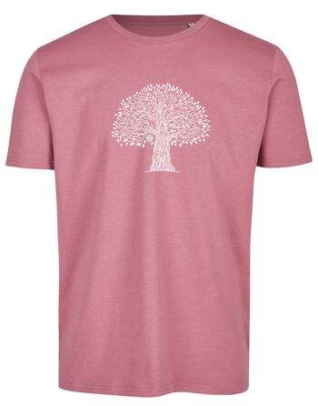 T-shirt bio basique (homme) n°3 Tree Life (lilas)