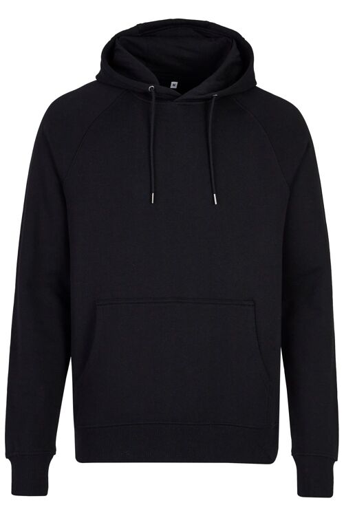 Basic Bio Hoody Nr.2 (unisex) GOTS (Schwarz)