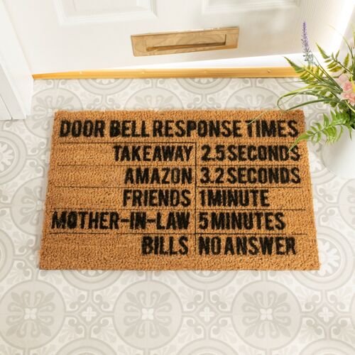 Door Bell Response Times Doormat