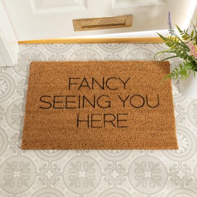 Fancy Seeing You Here Doormat