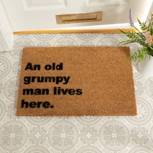 Grumpy Man Lives Here Doormat