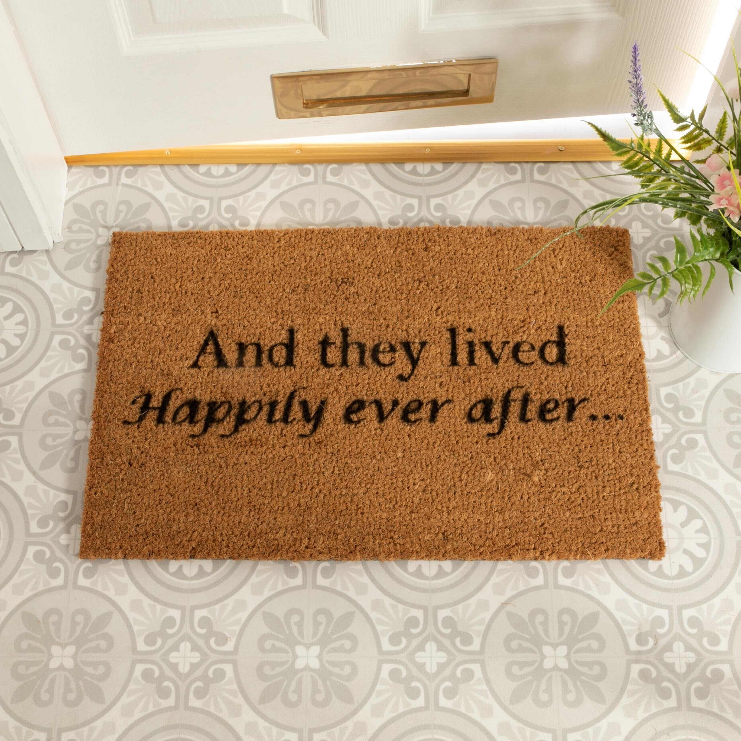 E vissero felici e contenti zerbino