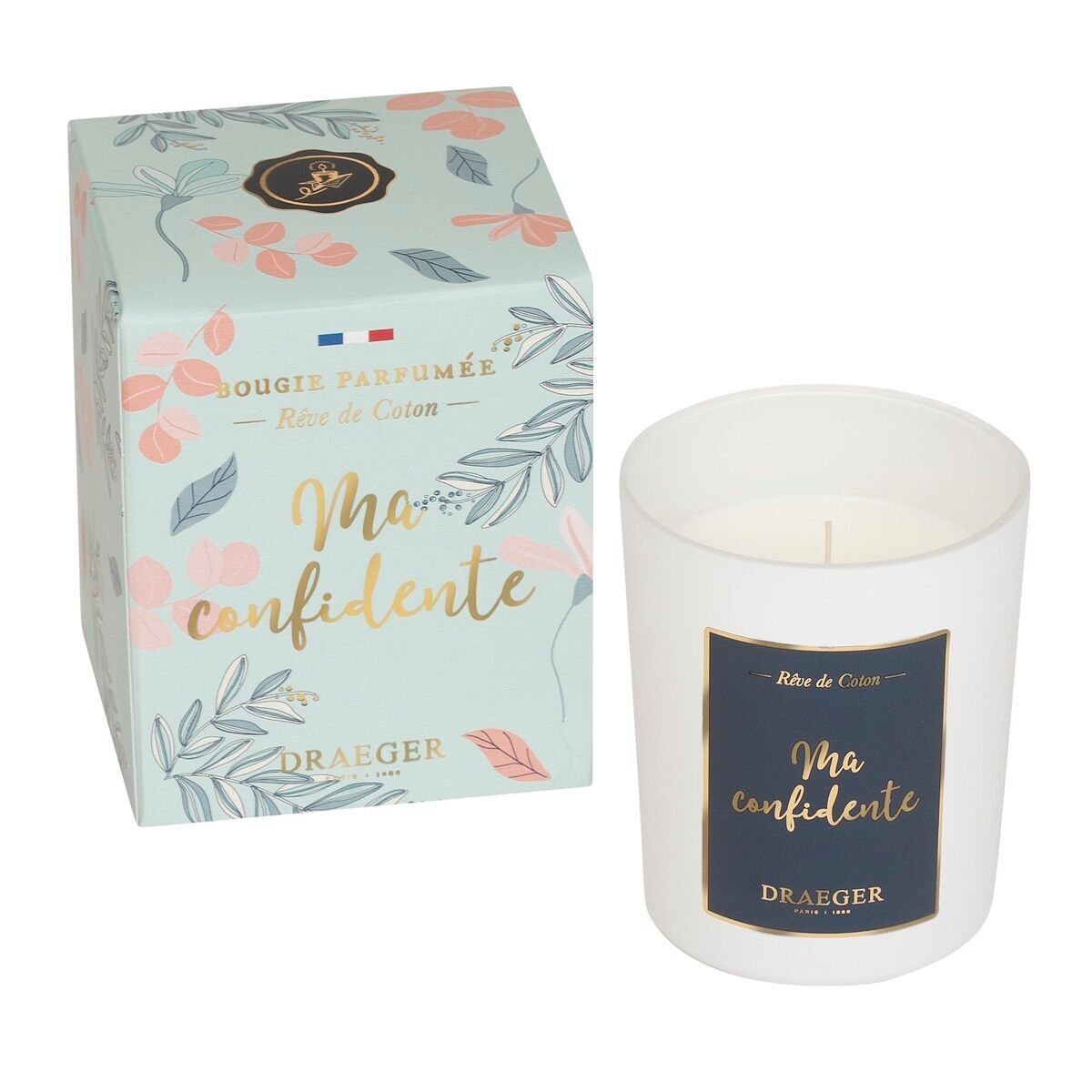 Candela regalo - Il mio confidente - Made in France, Cera vegetale