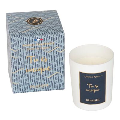 Bougie Cadeau - Tu ES Unique - Made in France, Cire végétale