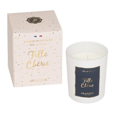 Gift Candle - Cherie Girl - Made in France, Vegetable wax