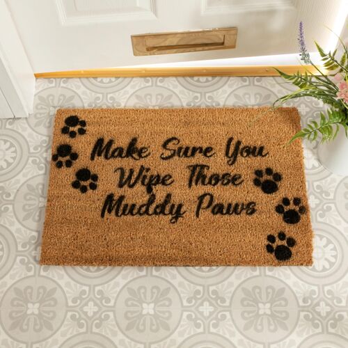 Make Sure You Wipe Those Muddy Paws Doormat