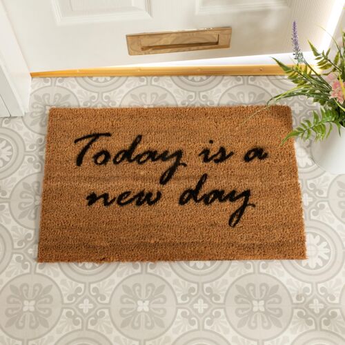 Today is a new day doormat