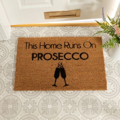 This Home Runs On Prosecco Doormat