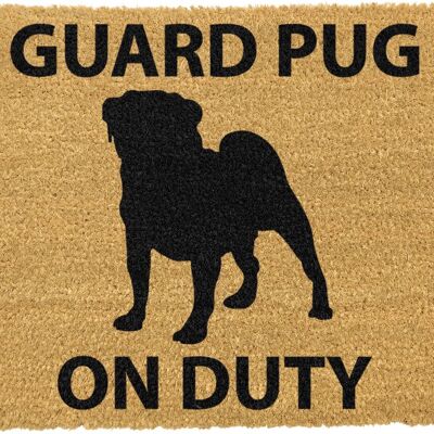 Guard Pug doormat