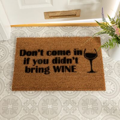 Without Wine Doormat